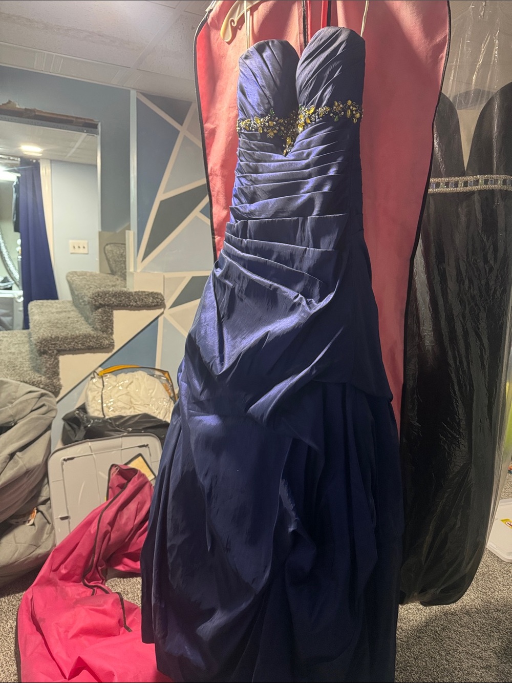 Tiffany & Co. Cobalt Blue Strapless Dress